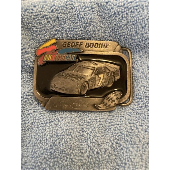 VINTAGE NASCAR GEOFF‎ BODINE #554 LIMITED EDITION BELT BUCKLE AMERICAN LEGENDS - Picture 1 of 9